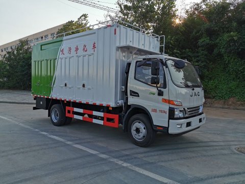 国六江淮吸污净化车_化粪池无害化处理车